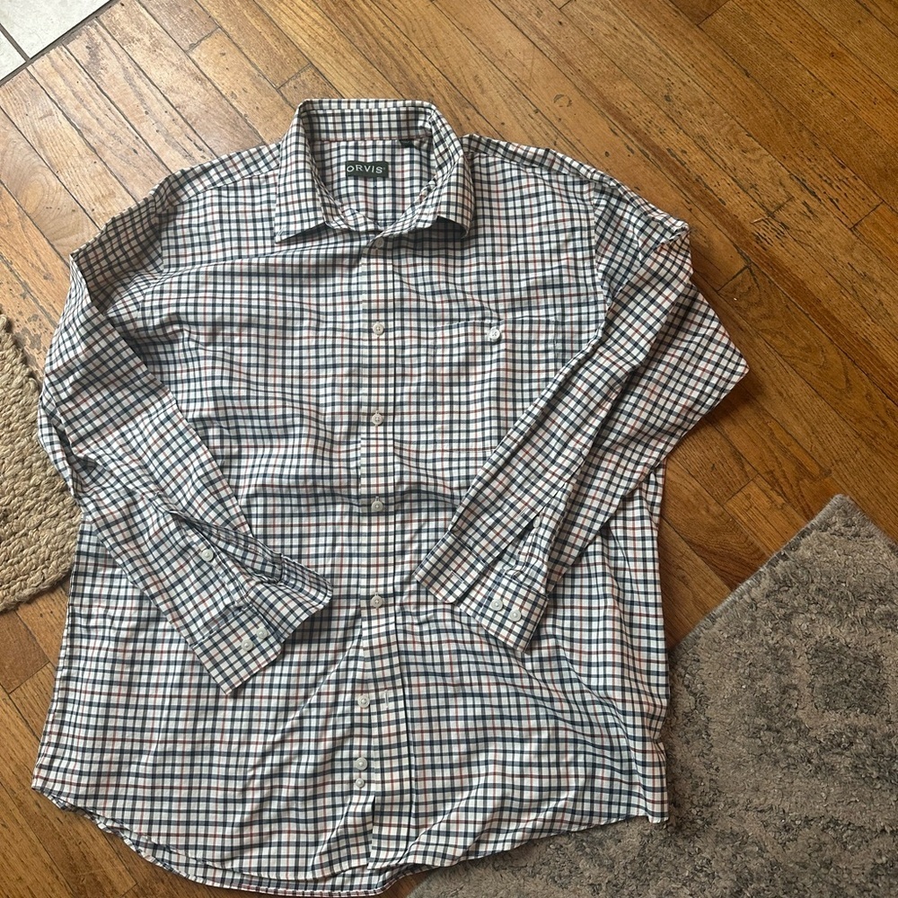 Orvis Men’s Buttondown Shirt Like New size XXLT